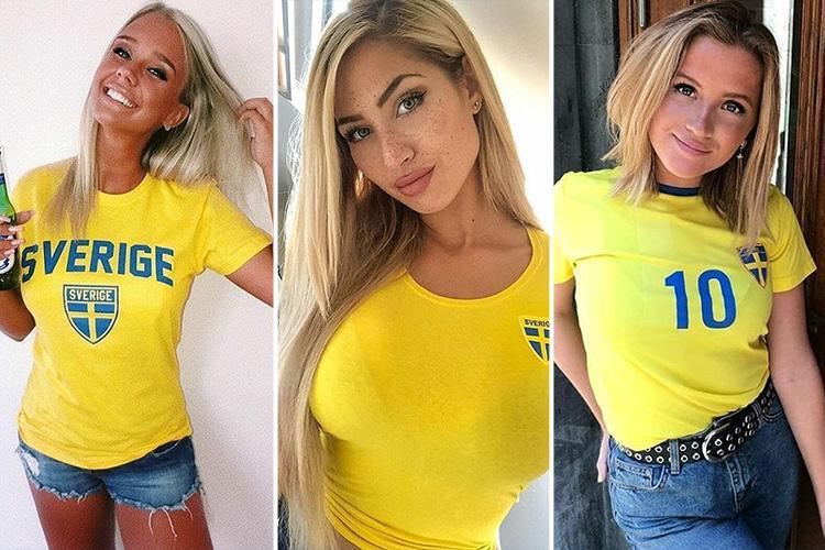 Swedish women posing