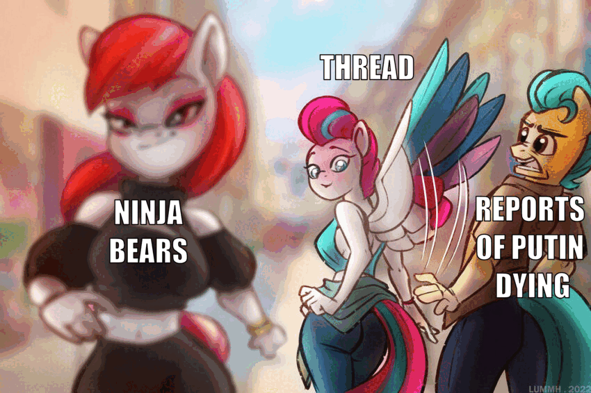 distracted pony Thread looks at Ninja Bears instead of Reports of Putin Dying