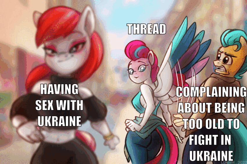 distracted pony Thread looks at having sex with Ukraine instead of complaining about being too old to fight in Ukraine