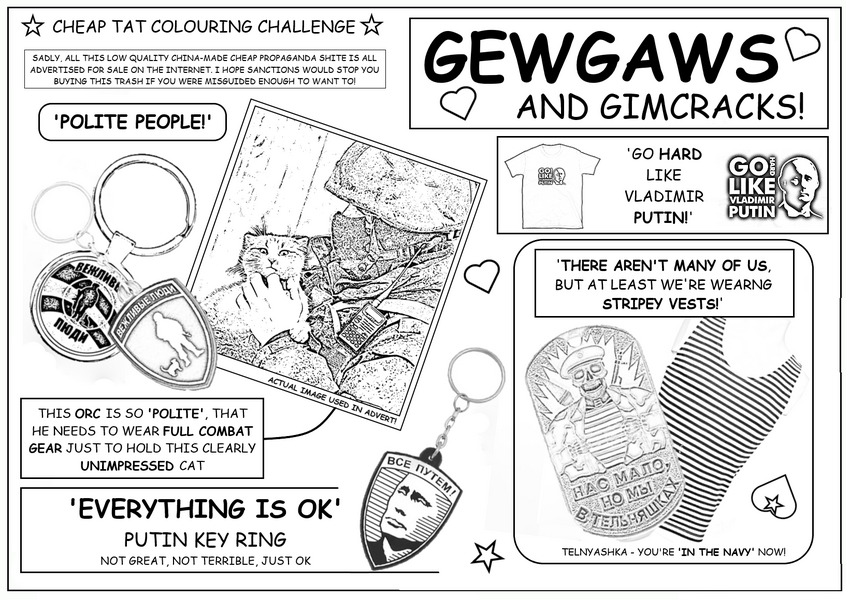 coloring book page about rubbish