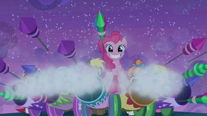 pony firing a ridiculous number of rockets