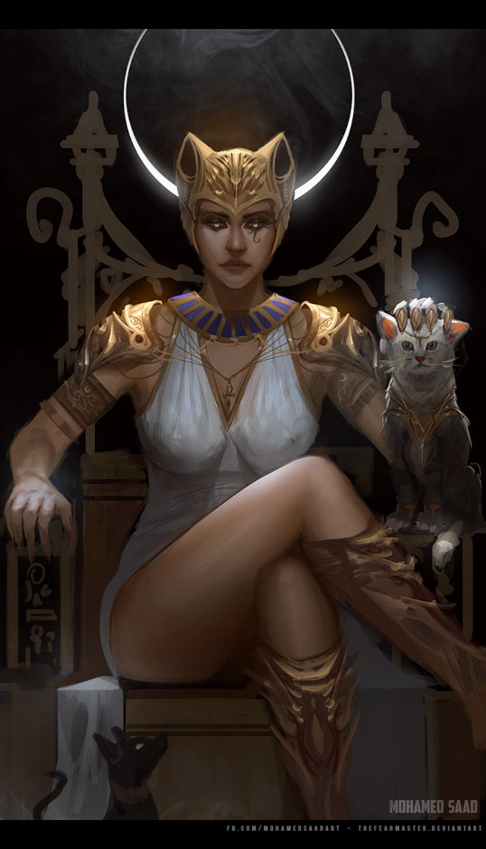 Bastet, Egyptian goddess of war and cats.