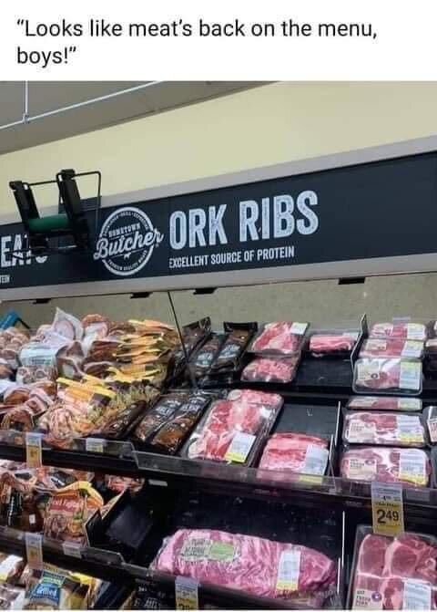 Ork Ribs: Good source of protein!