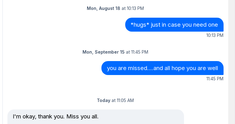 Visual Howlaround Title Sequence checks in, says he's OK.