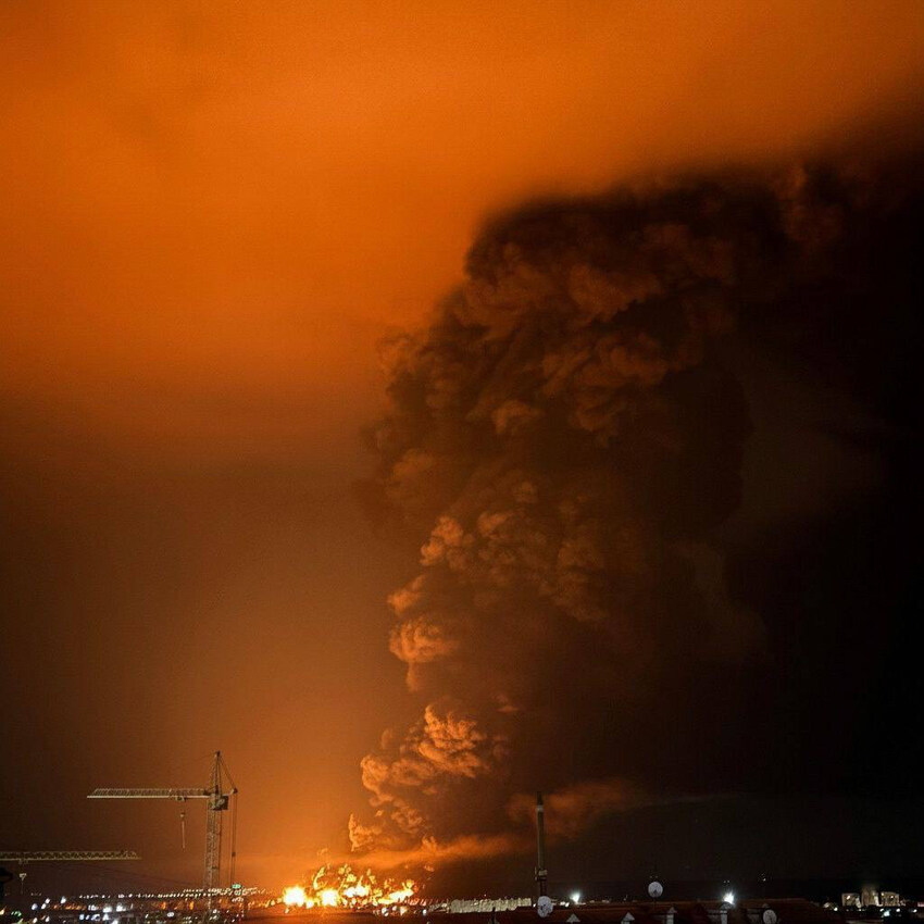 Fires in Feodosiya.