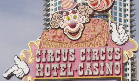 sign at the Circus Circus casino