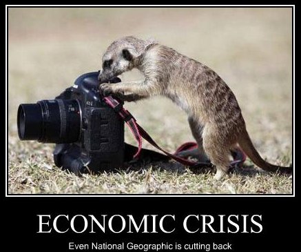 economic crisis: even National Geographic is cutting back