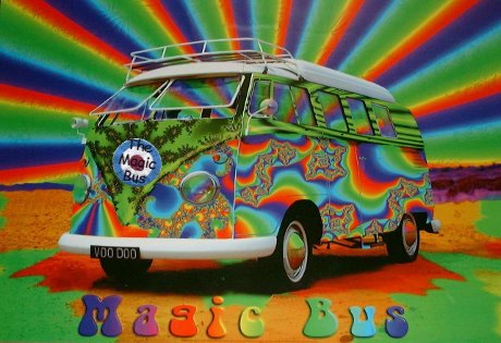 psychedelic bus