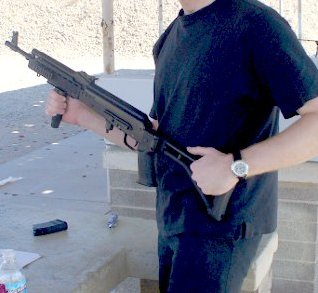 me with Saiga rifle in 7.62x39