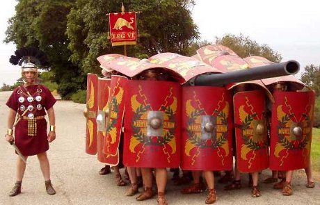 Roman legion, with cannon