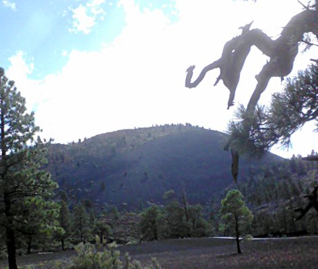 Sunset Crater near Flagstaff during the day