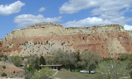 the main building at Ghost Ranch