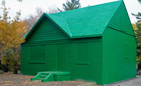 full-size Monopoly house