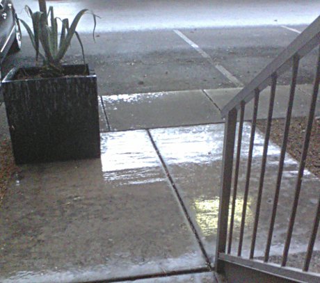 a small amount of rain in Tempe