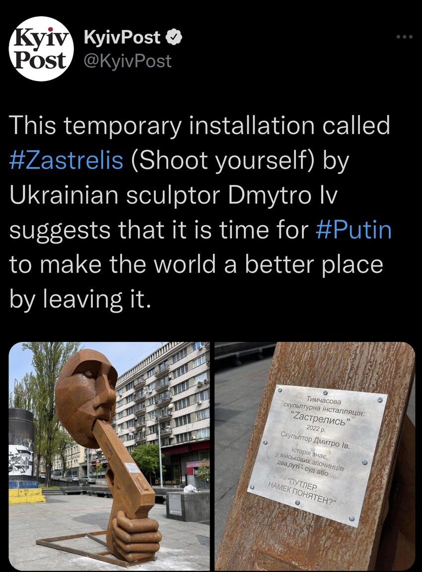 Zastrelis by Dmytro Iv suggests Putin shoot himself