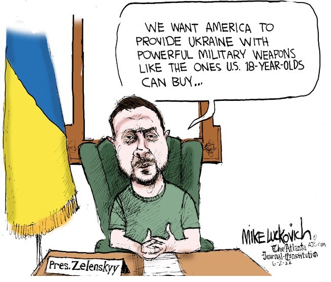 Zelenskyy: We want America to provide Ukraine with powerful military weapons like the ones U.S. 18-year-olds can buy