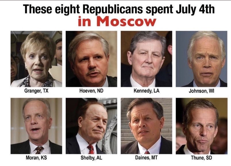 These 8 Republicans spent July 5th in Moscow