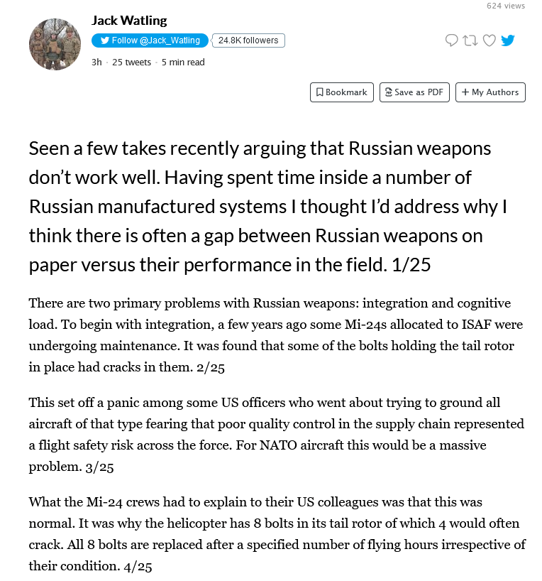 Mi-24 helicopters had cracks in the tail rotor bolts. Russians: Oh yeah, that's normal, half the bolts crack, we just replace them every N hours.