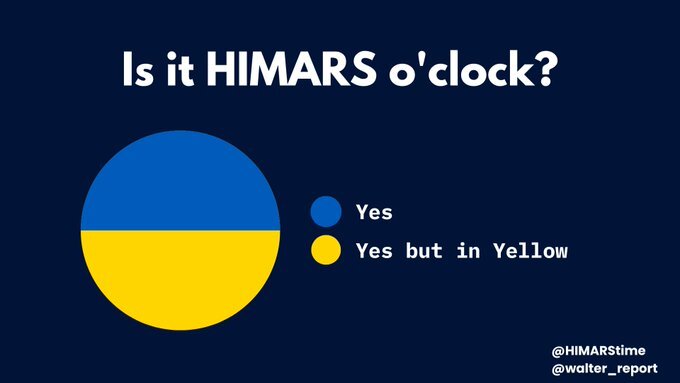 Is it HIMARS o'clock? Yes, Yes but in yellow