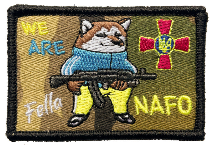 cloth patch depicting fellas