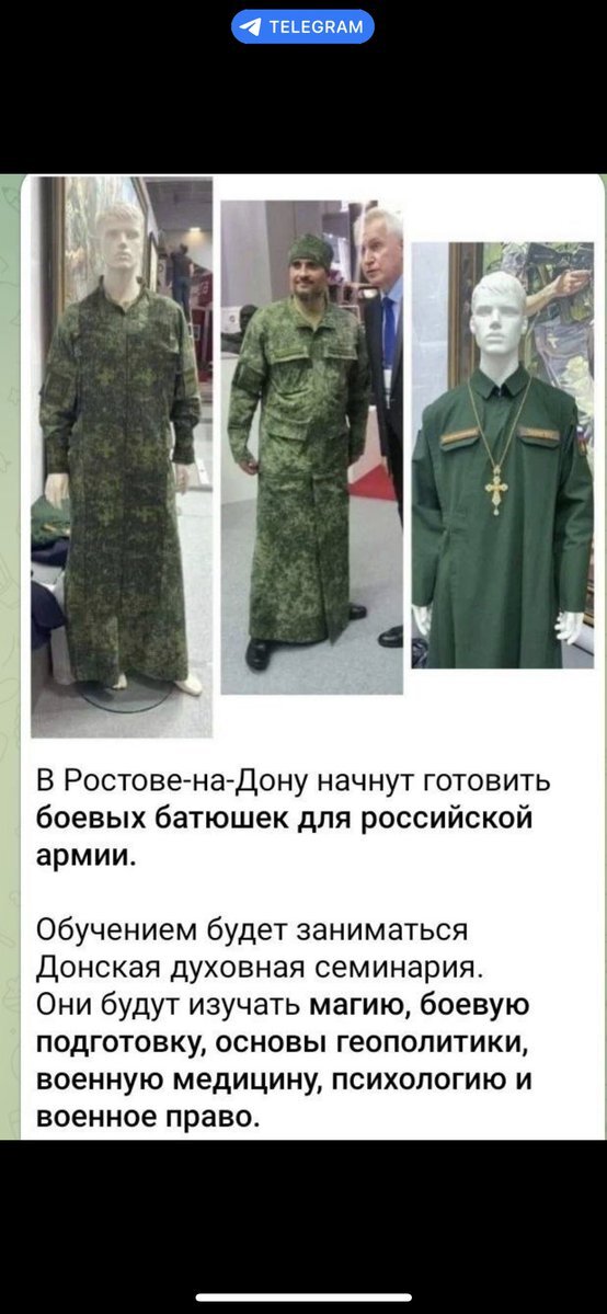 Russia training combat clergy