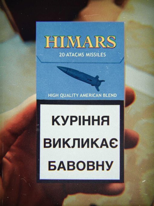 HIMARS 20 ATACMS missiles, smoking causes cotton