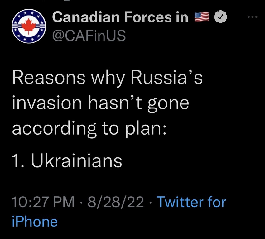 Reasons why Russia's invasion hasn't gone according to plan: 1. Ukrainians