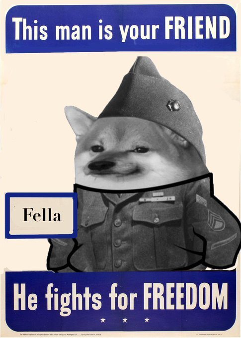 Fella: This man is your friend, he fights for freedom