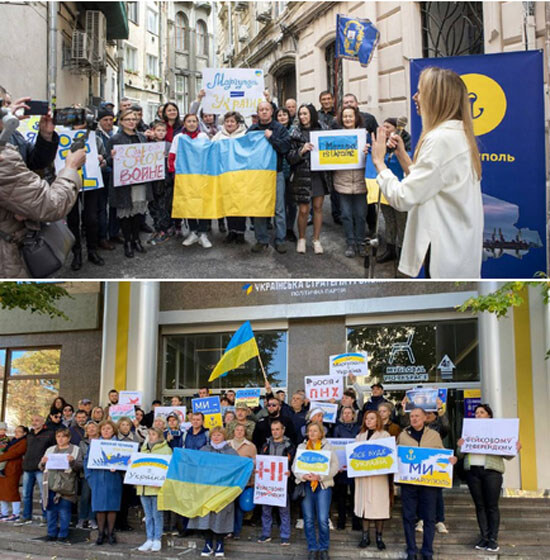 people in the free parts of Ukraine say 'Mariupol is Ukraine'