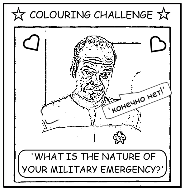 coloring book page about 'what is the nature of your military emergency?'