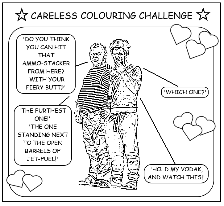 coloring book page about fat, unhealthy mobiks