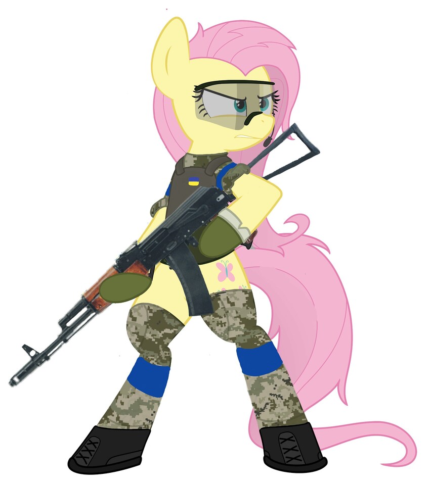 A pony with a Kalashnikov.