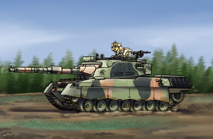 A pony in a tank is here for the memes, but not these memes.