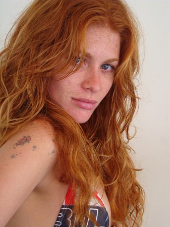 redhead with freckles