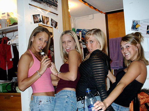 college girls partying