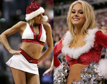 Santa cheerleader