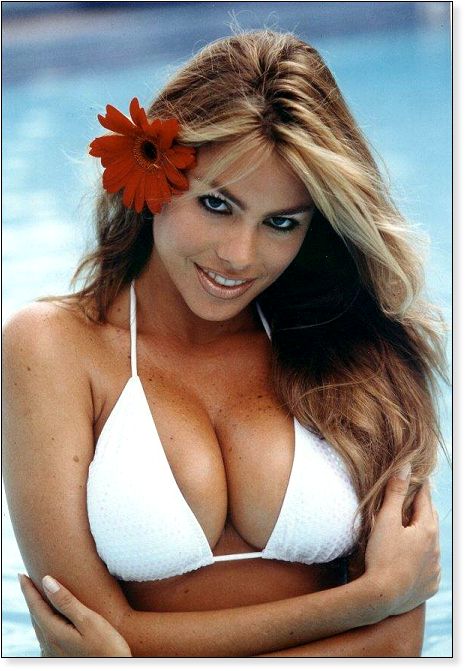 Sofia Vergara in white bikini